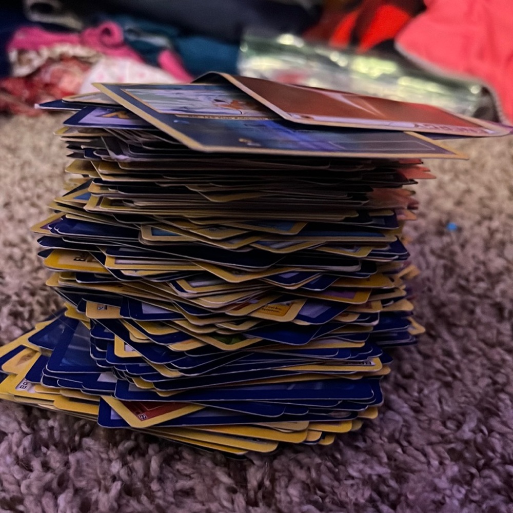 Pokémon cards I don’t know how many but there is a few